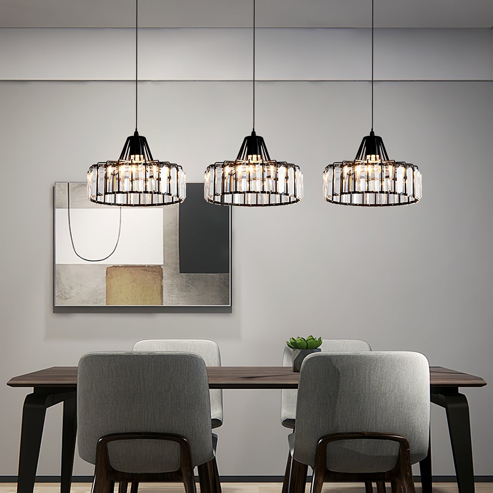 Zaviro Crystal Pendant Light