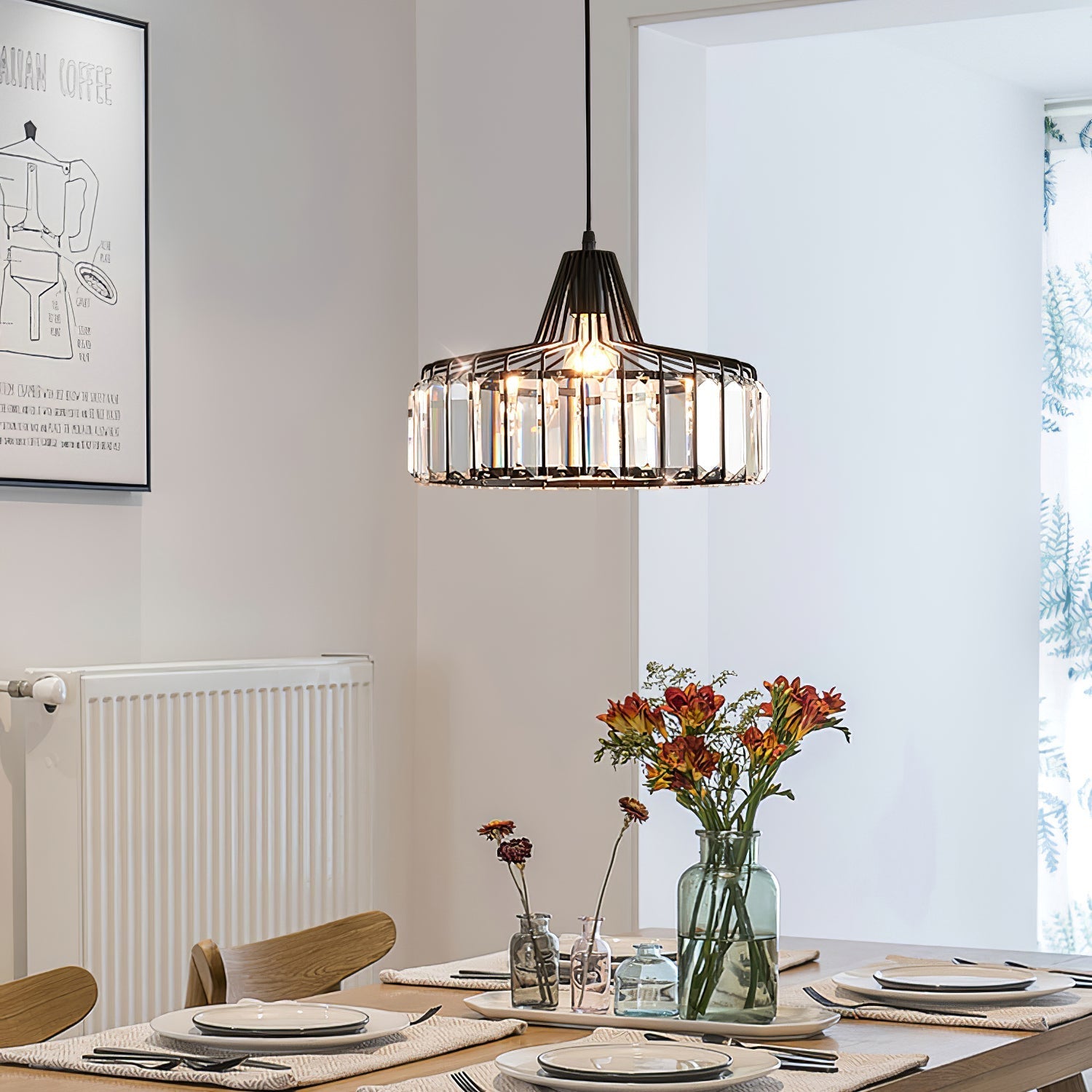 Zaviro Crystal Pendant Light