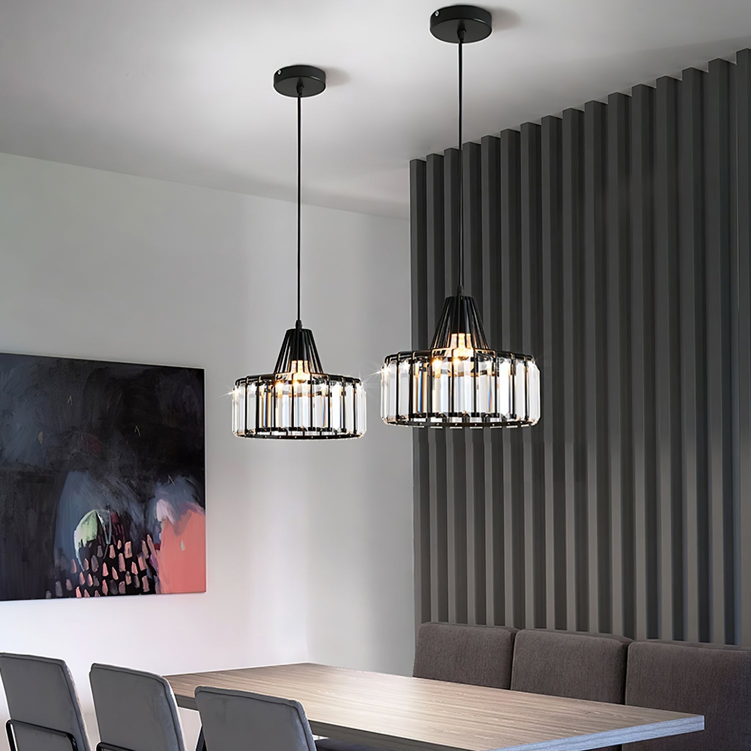 Zaviro Crystal Pendant Light