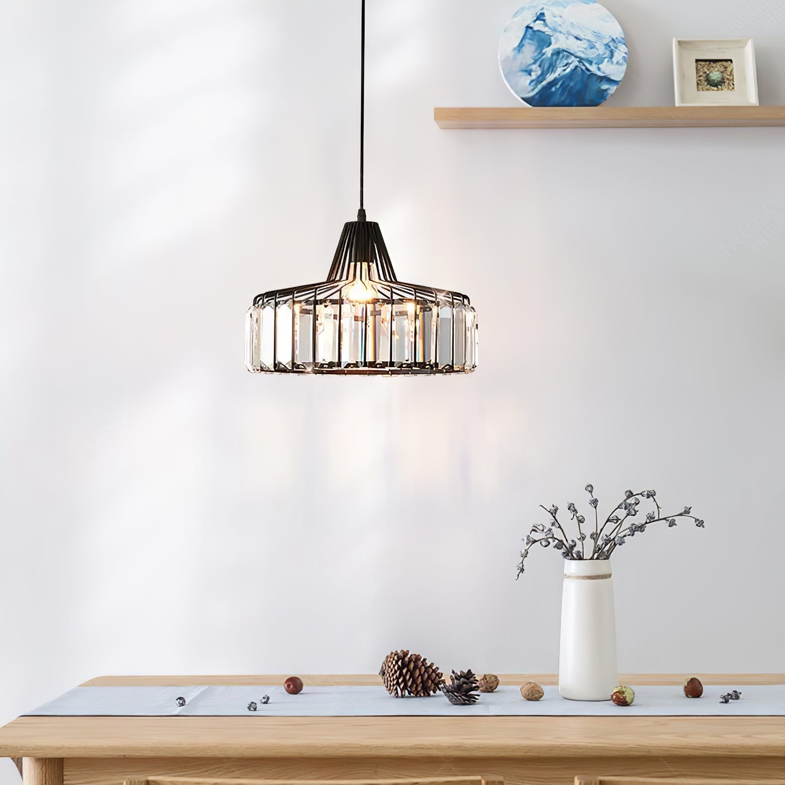 Zaviro Crystal Pendant Light
