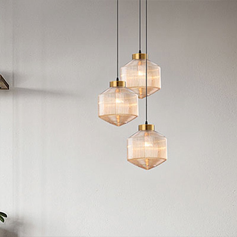 Trovell Ribbed Pendant Light