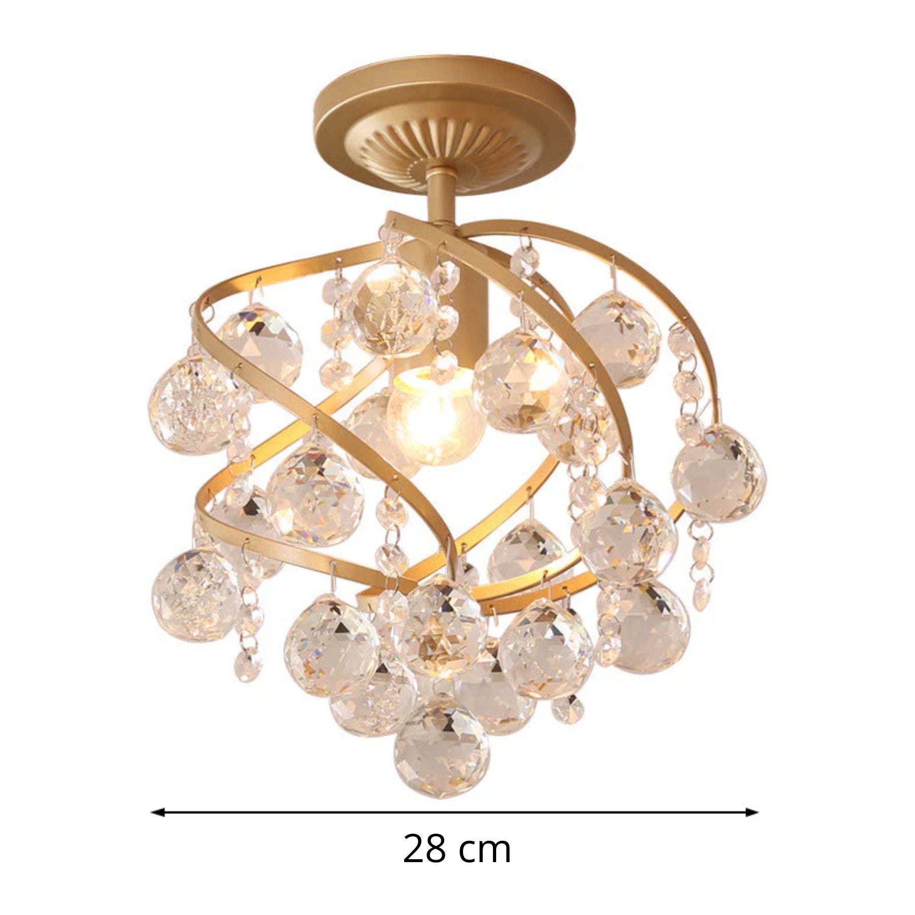 Louzano Crystal Ceiling Light