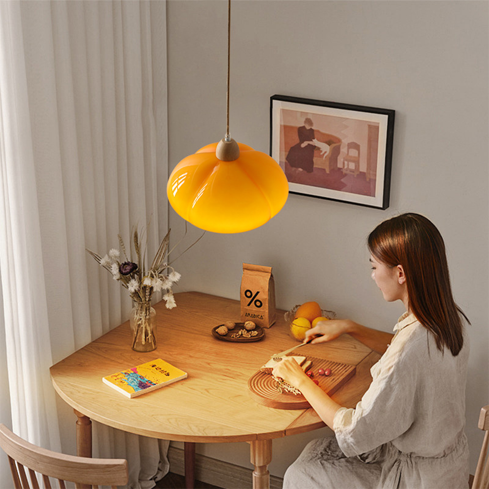 Olvano Pumpkin Pendant Light