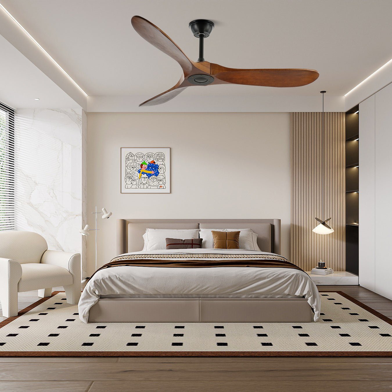 Lenaro Wooden Ceiling Fan