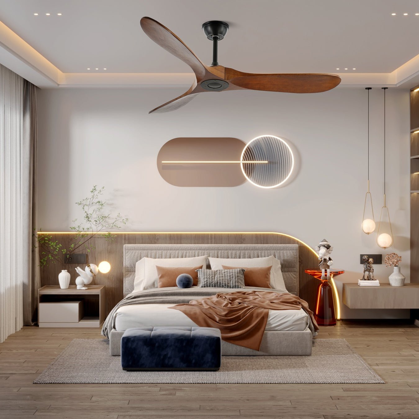 Lenaro Wooden Ceiling Fan