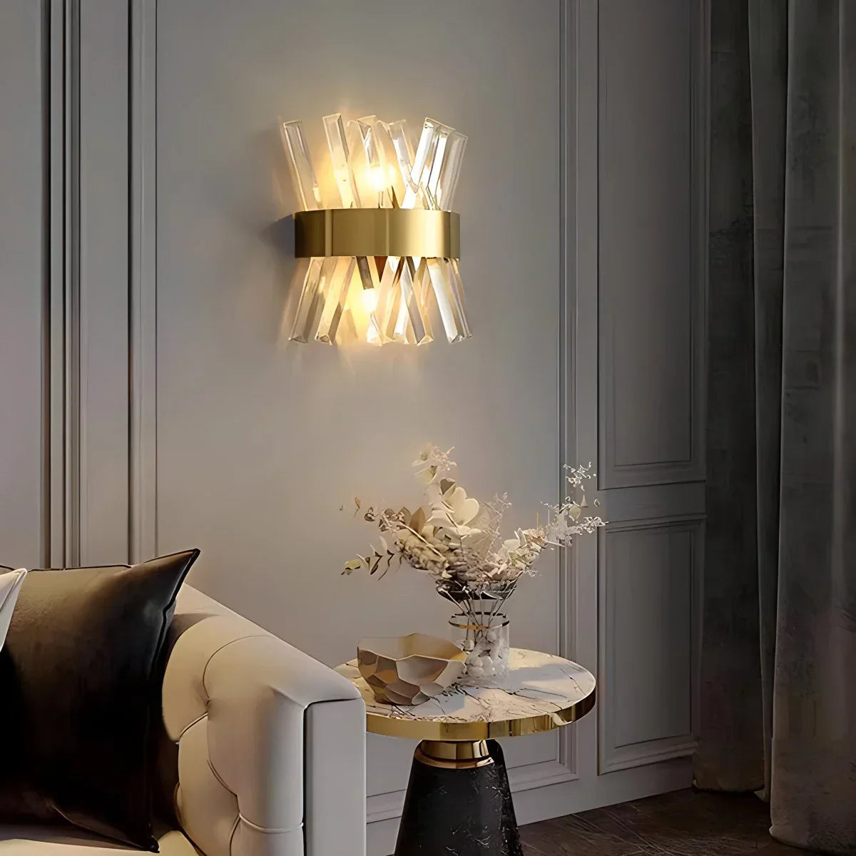 Virlano Crystal Wall Light