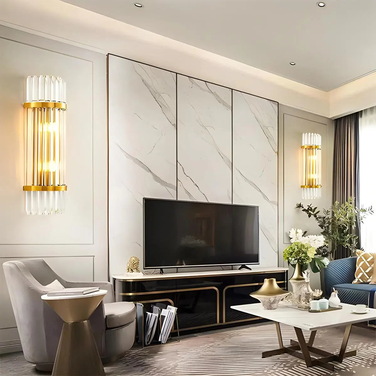 Virlano Crystal Wall Light