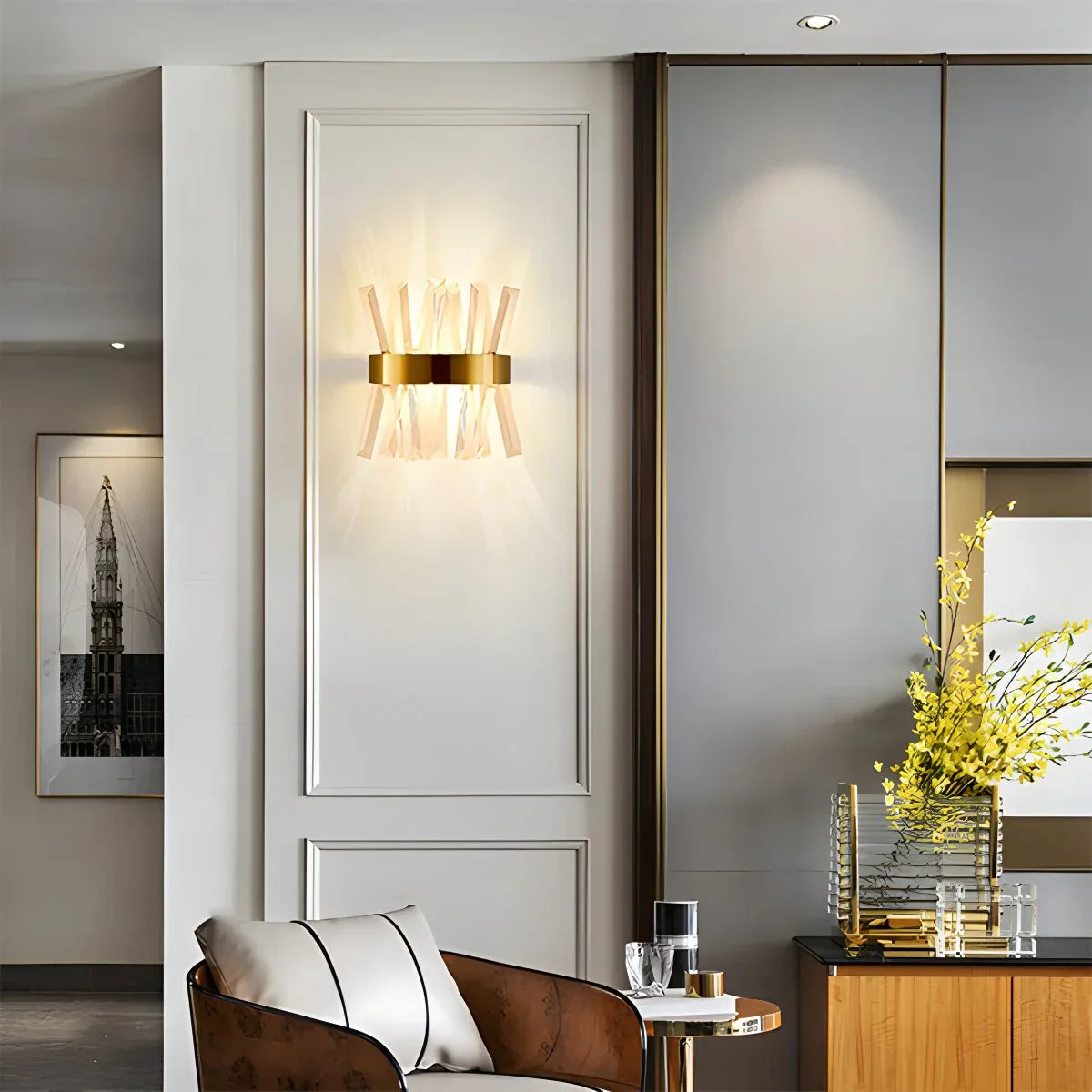 Virlano Crystal Wall Light