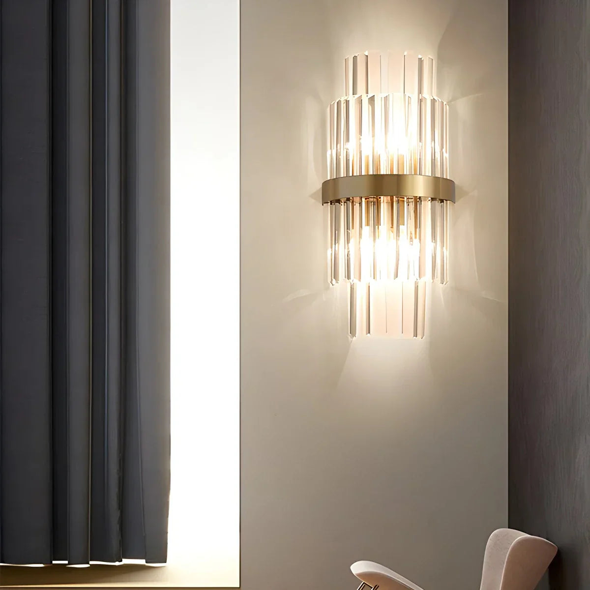 Virlano Crystal Wall Light