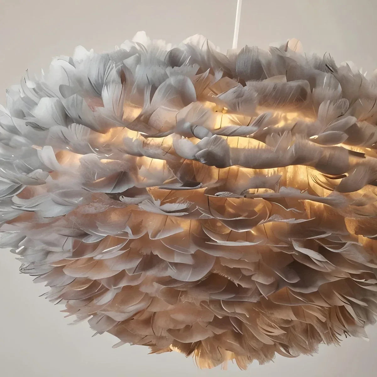 Zelora Feather Design Pendant Light