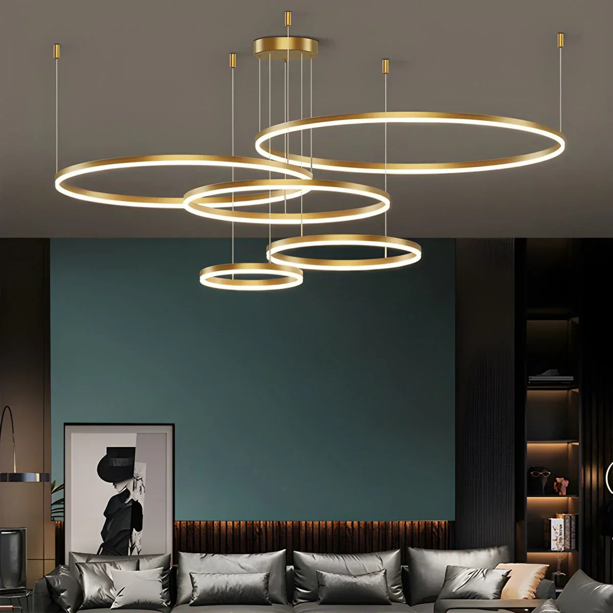 Cirvona Layered Ring Pendant Light