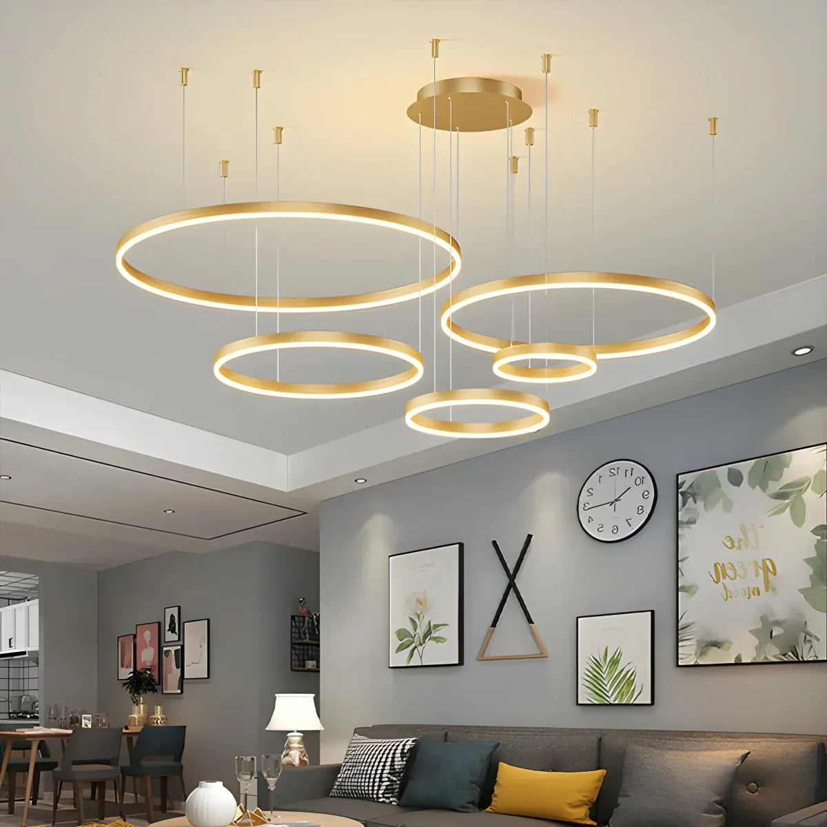 Cirvona Layered Ring Pendant Light