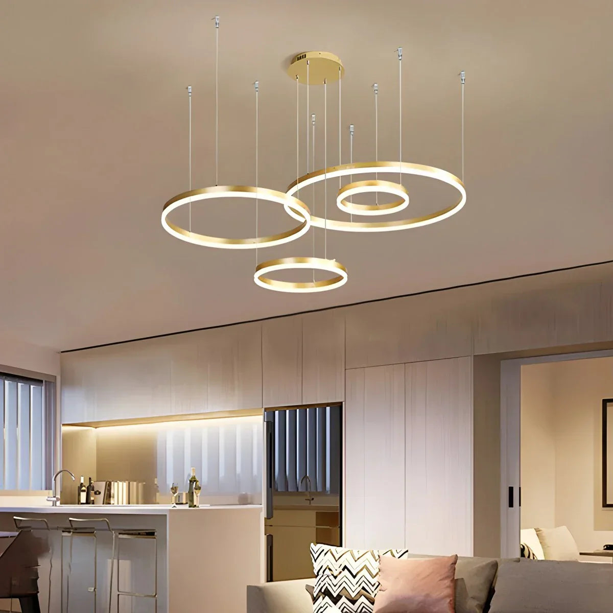 Cirvona Layered Ring Pendant Light