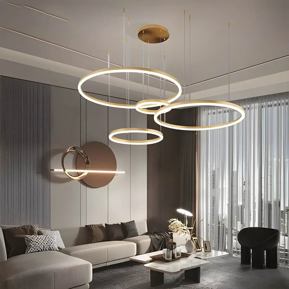Cirvona Layered Ring Pendant Light