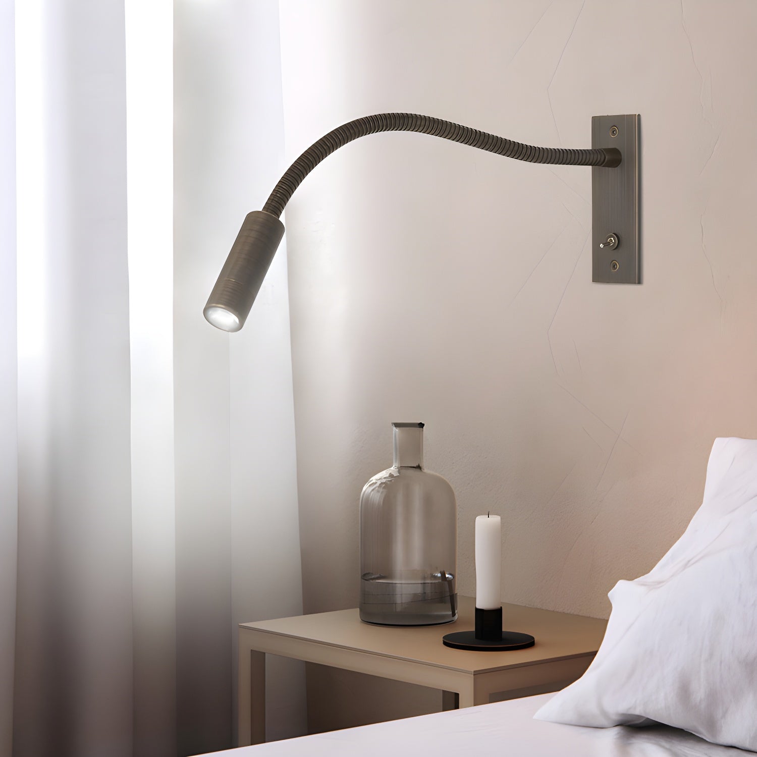 Elizor Adjustable Gooseneck Wall Light