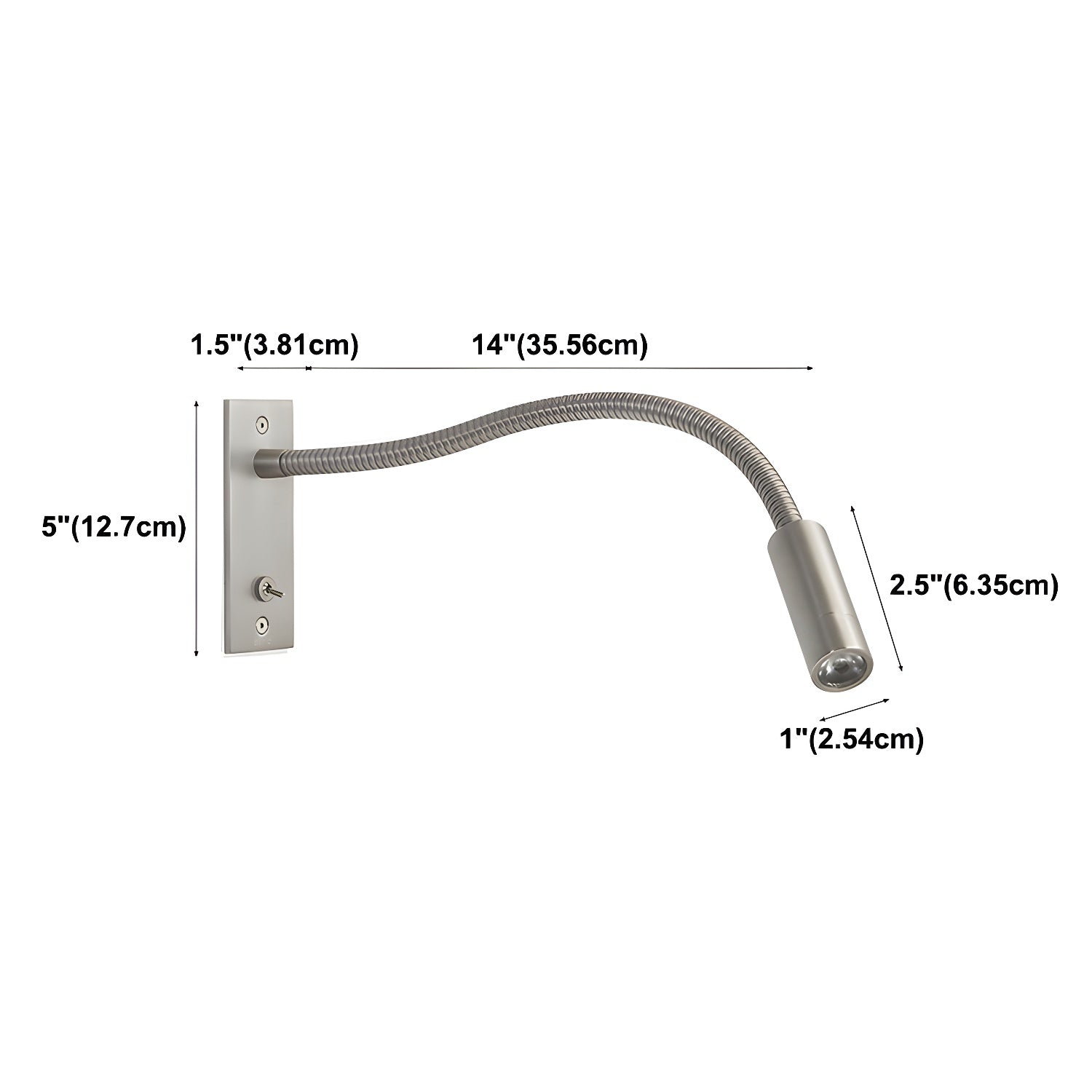 Elizor Adjustable Gooseneck Wall Light