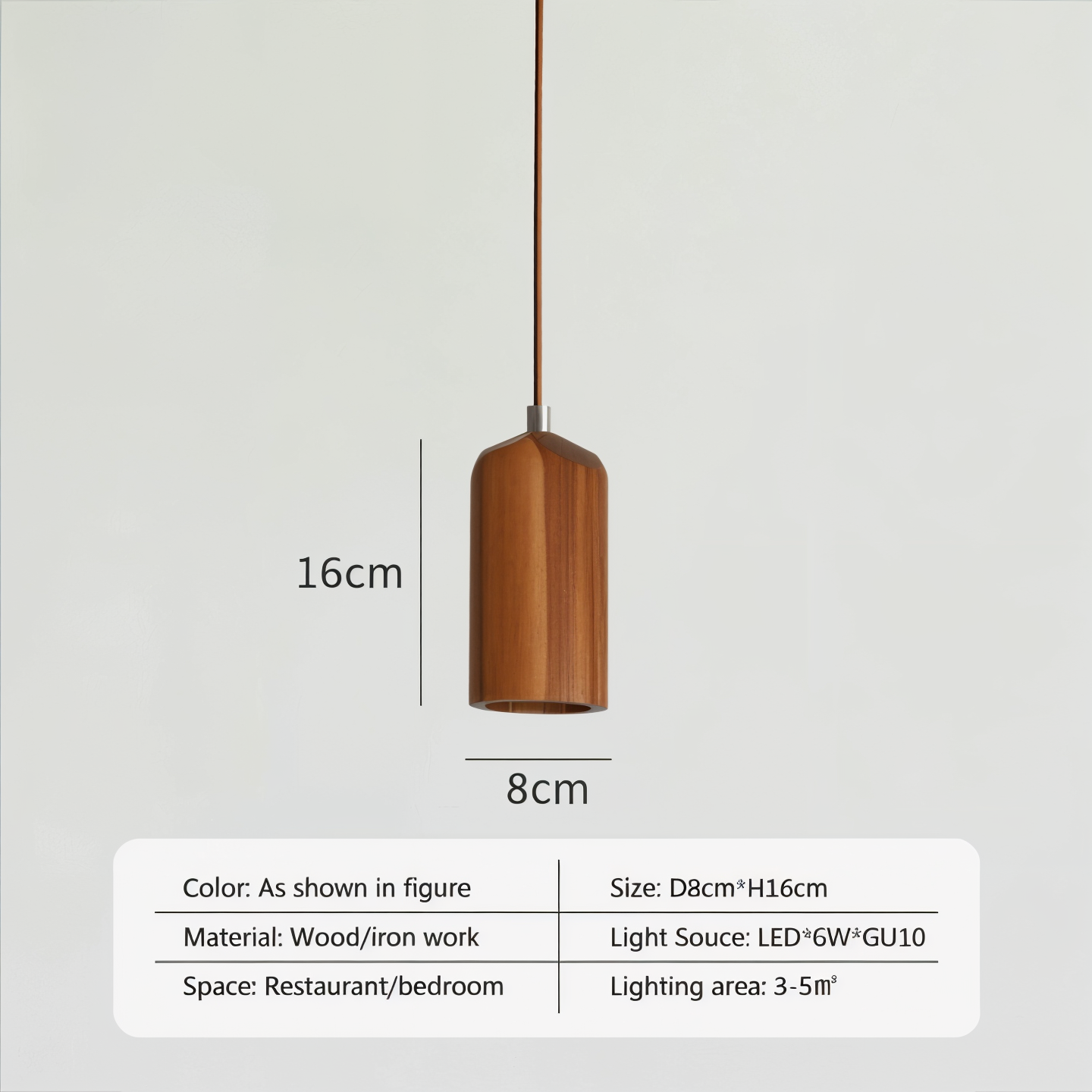 Zenvoo Wooden Pendant Light