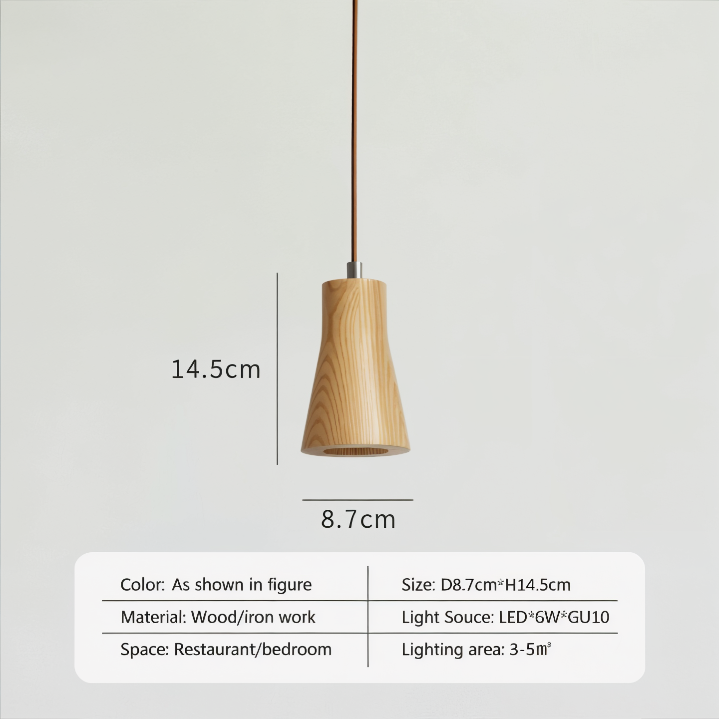Zenvoo Wooden Pendant Light