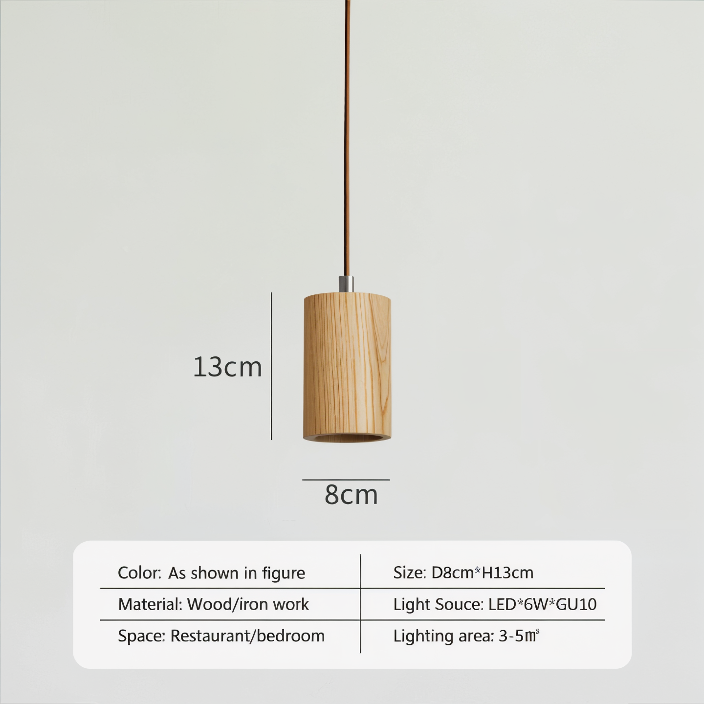 Zenvoo Wooden Pendant Light
