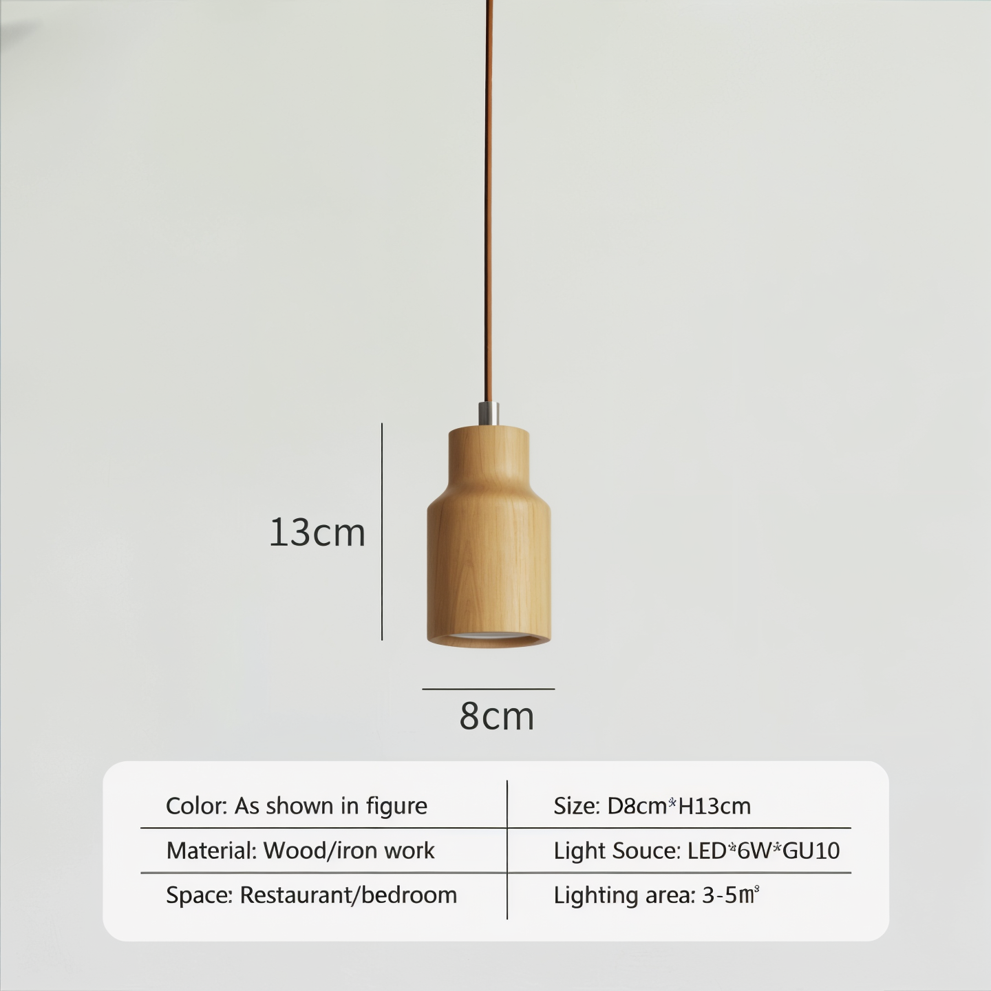Zenvoo Wooden Pendant Light