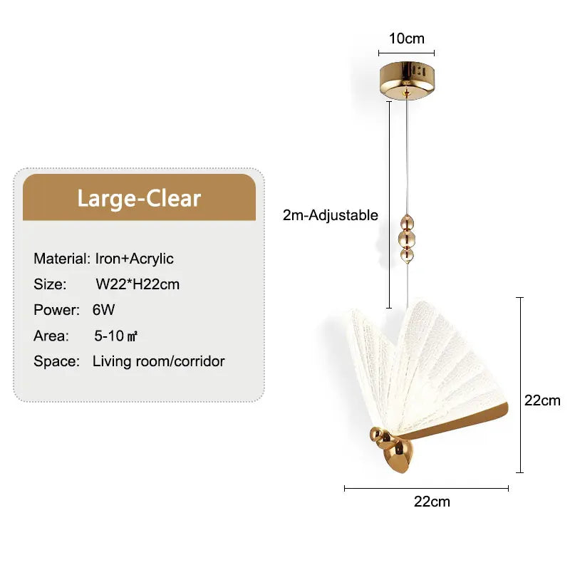 Lozena Butterfly Pendant Light