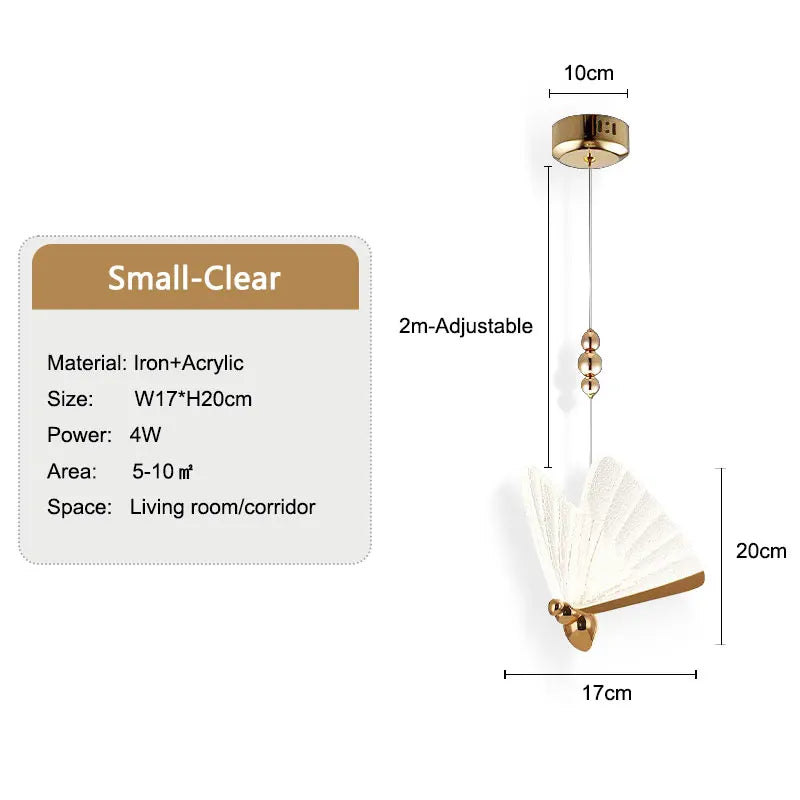 Lozena Butterfly Pendant Light