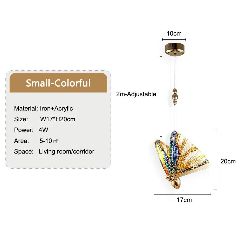 Lozena Butterfly Pendant Light