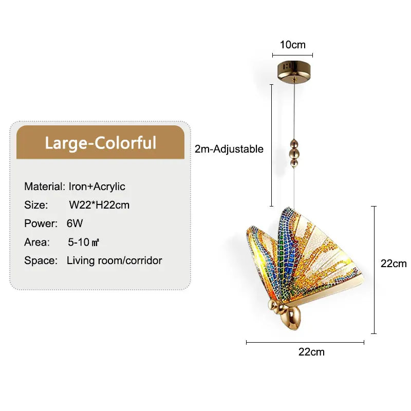 Lozena Butterfly Pendant Light