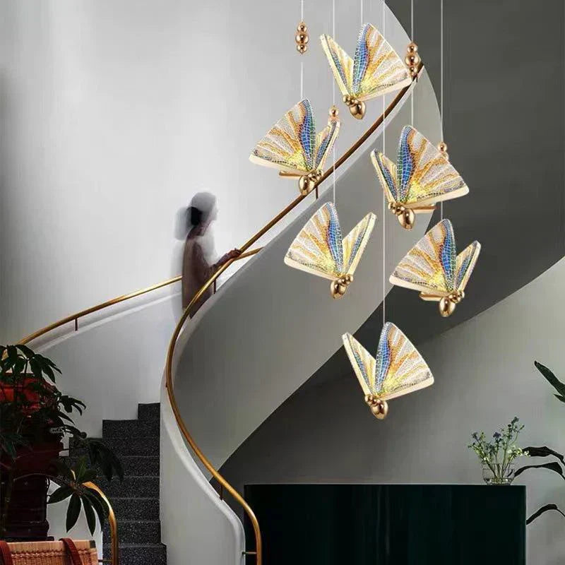 Lozena Butterfly Pendant Light