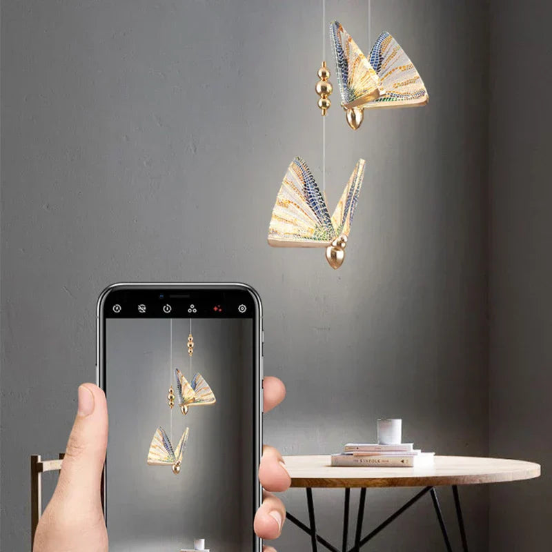 Lozena Butterfly Pendant Light
