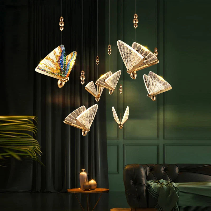 Lozena Butterfly Pendant Light