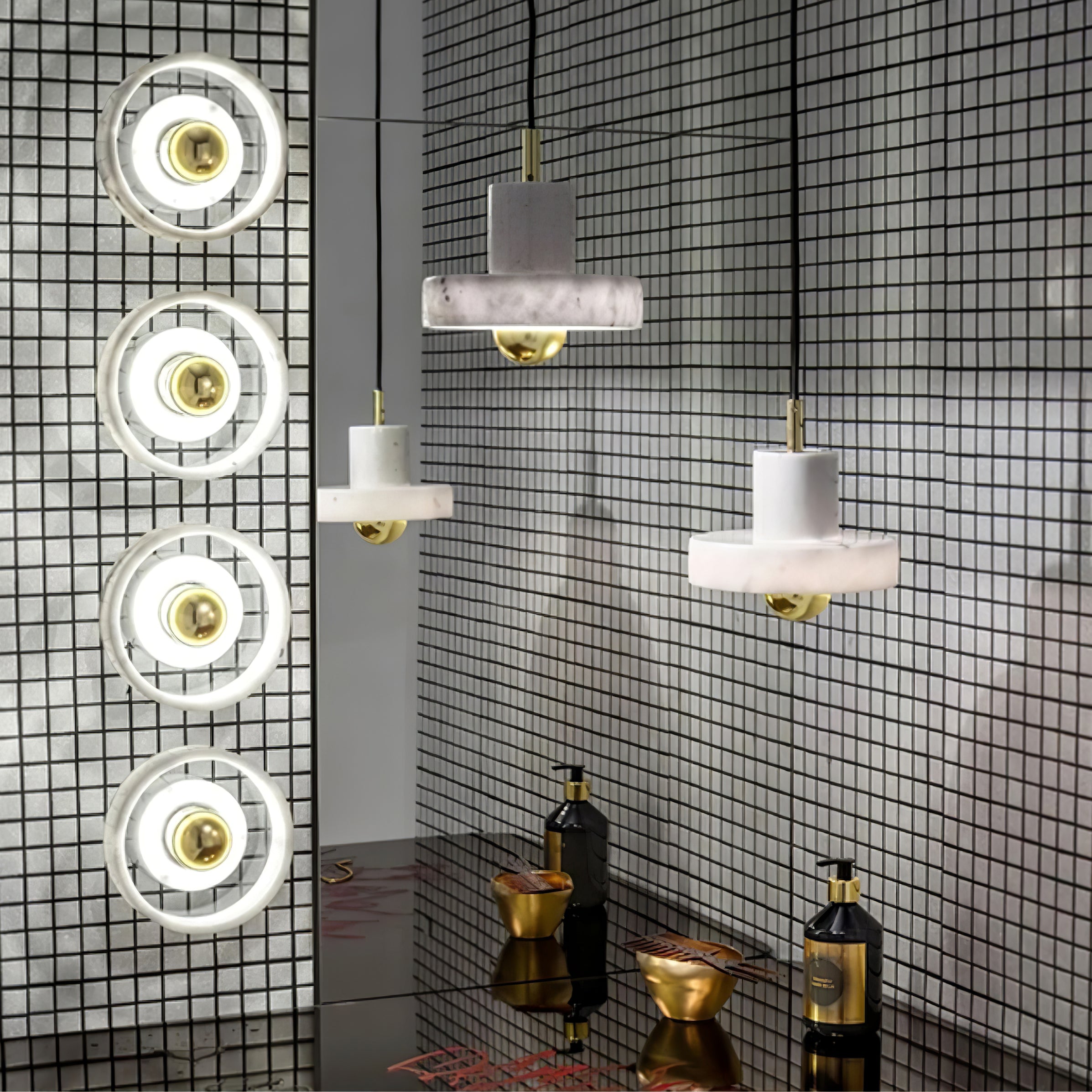 Aureno Marble Pendant Light