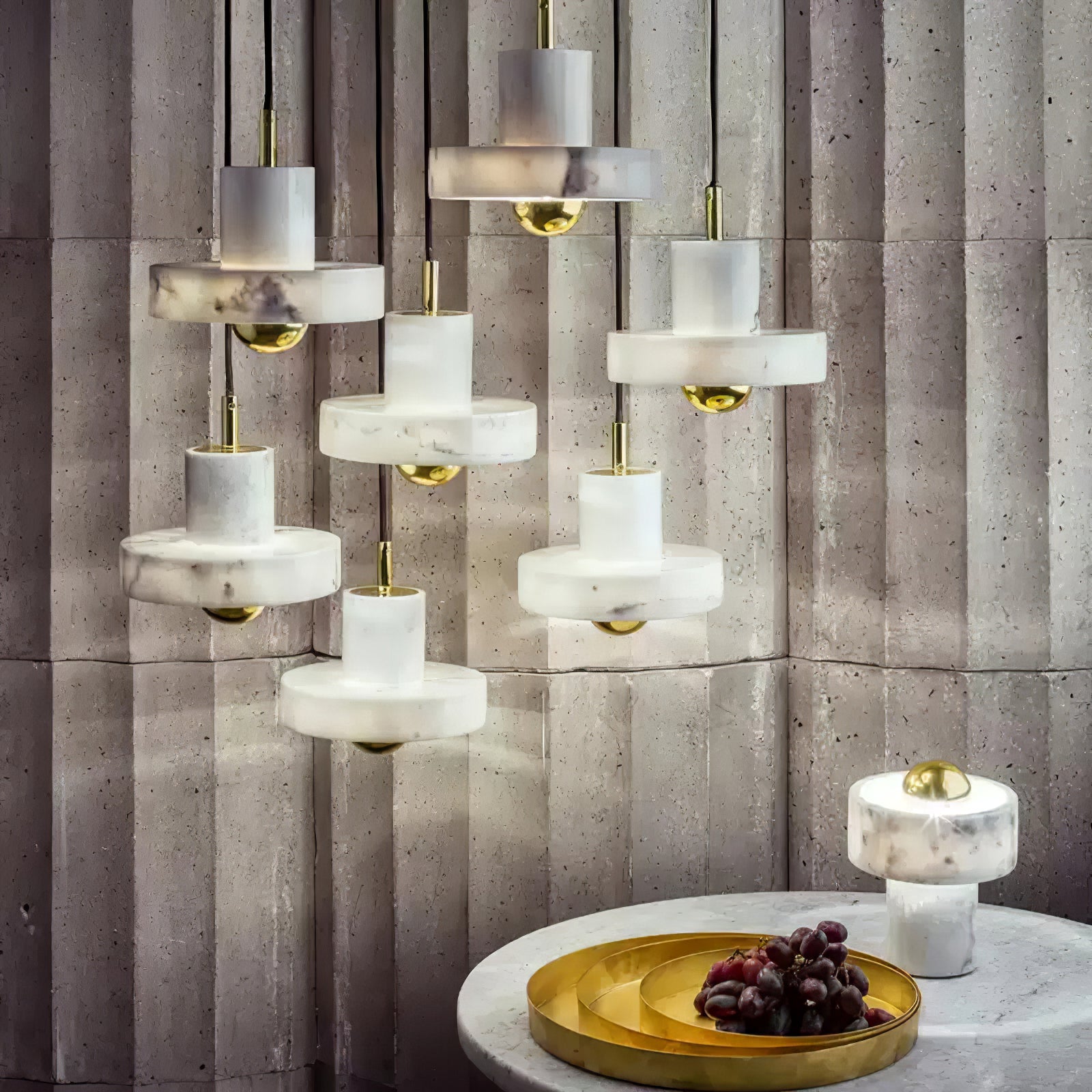 Aureno Marble Pendant Light