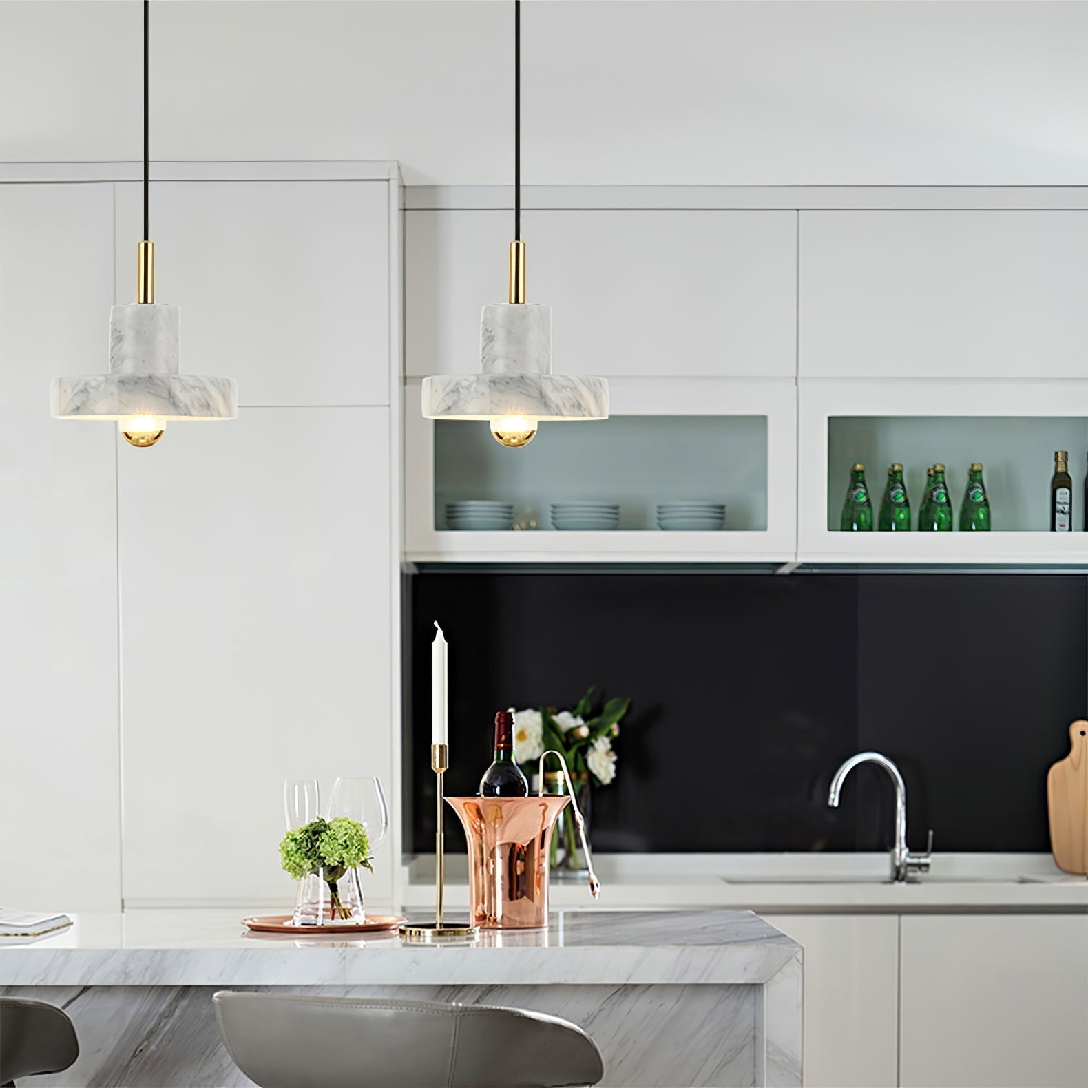 Aureno Marble Pendant Light