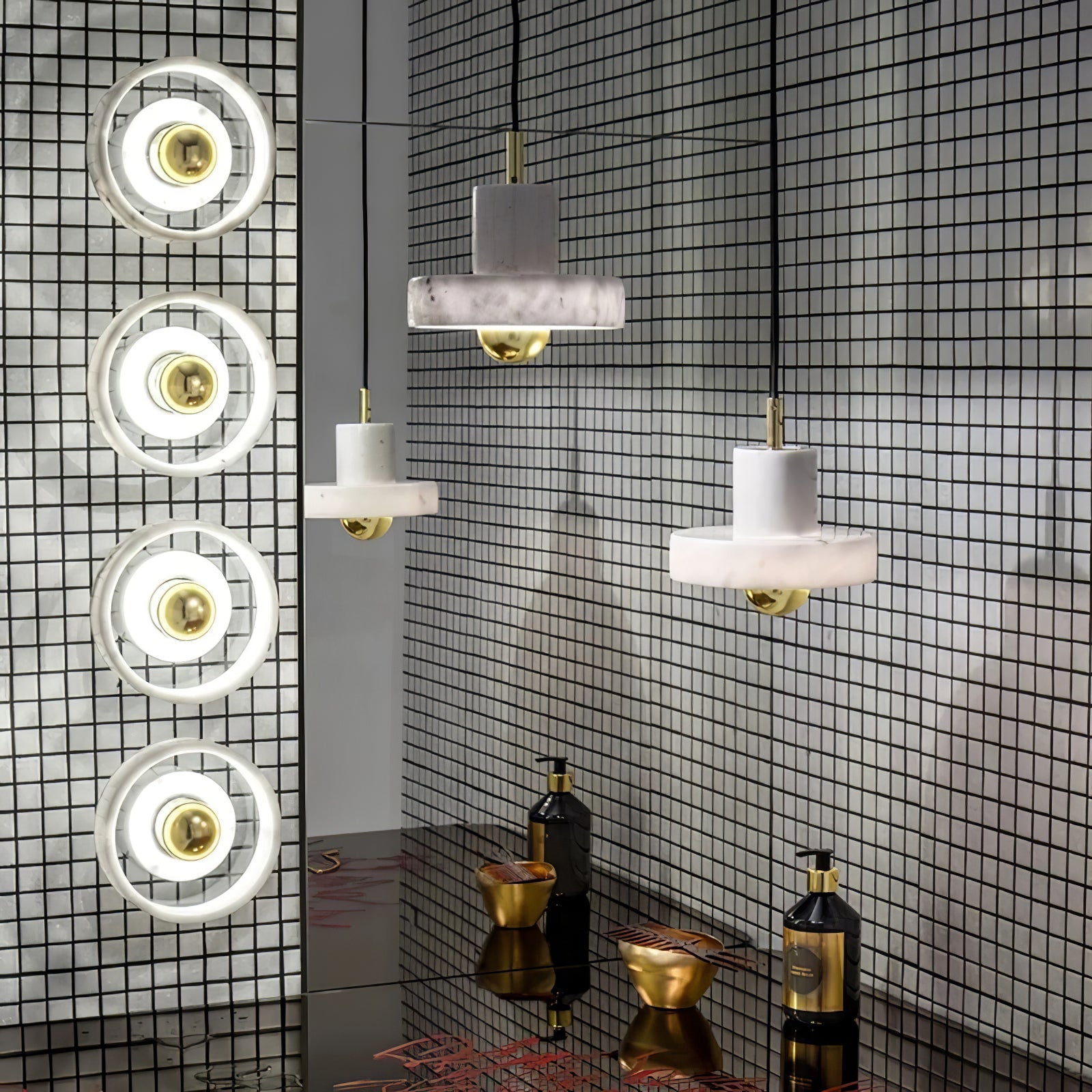 Aureno Marble Pendant Light