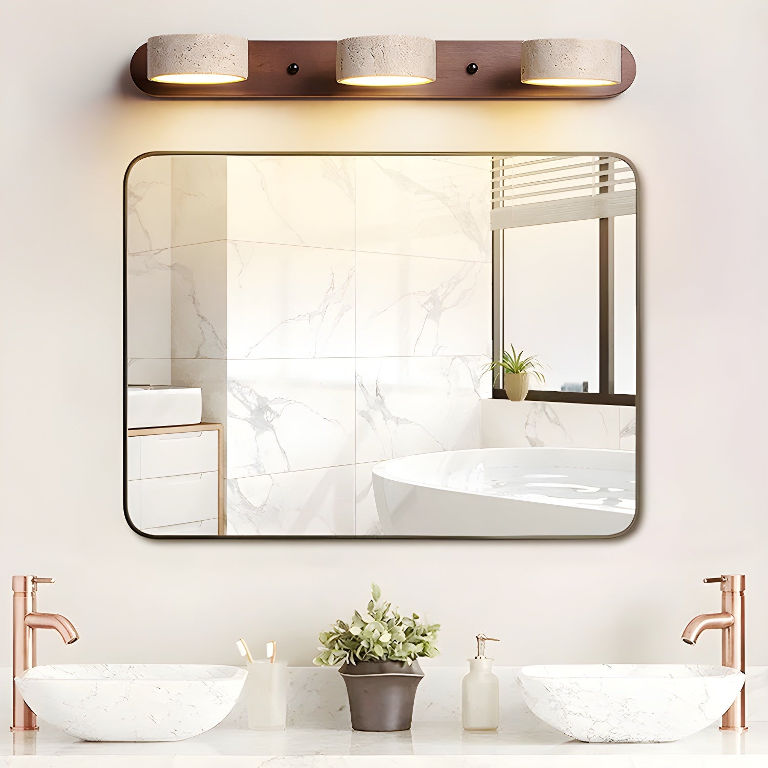 Zivano Travertine Wall Light