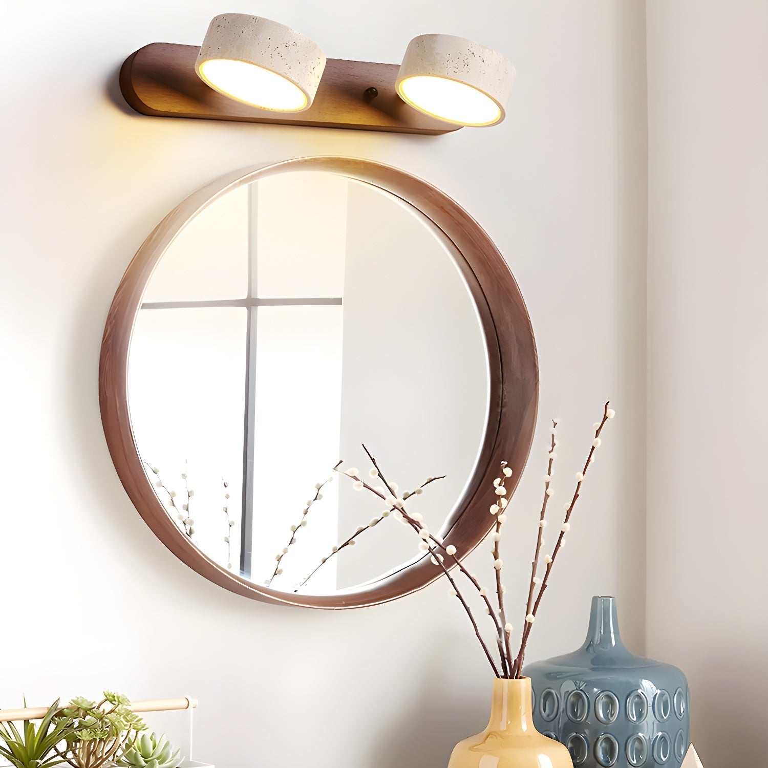 Zivano Travertine Wall Light