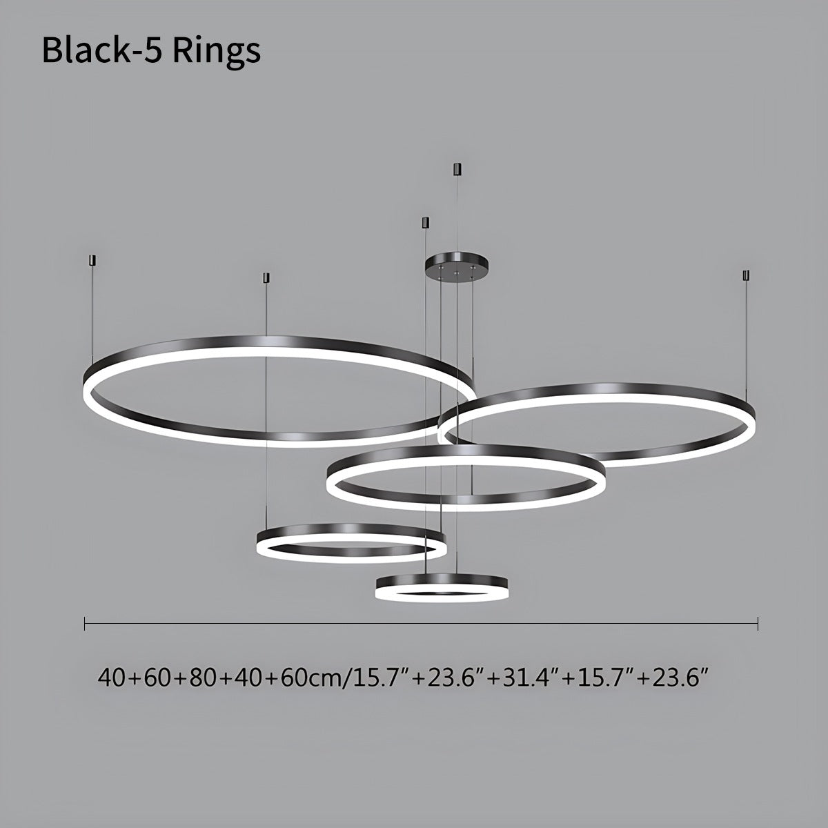 Cirvona Layered Ring Pendant Light