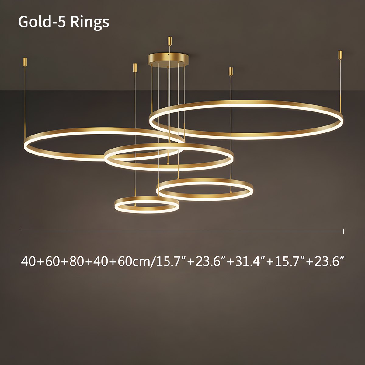 Cirvona Layered Ring Pendant Light