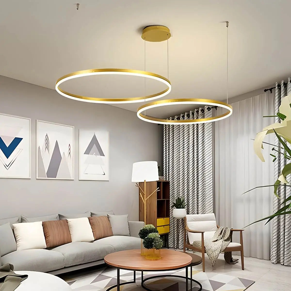 Cirvona Layered Ring Pendant Light