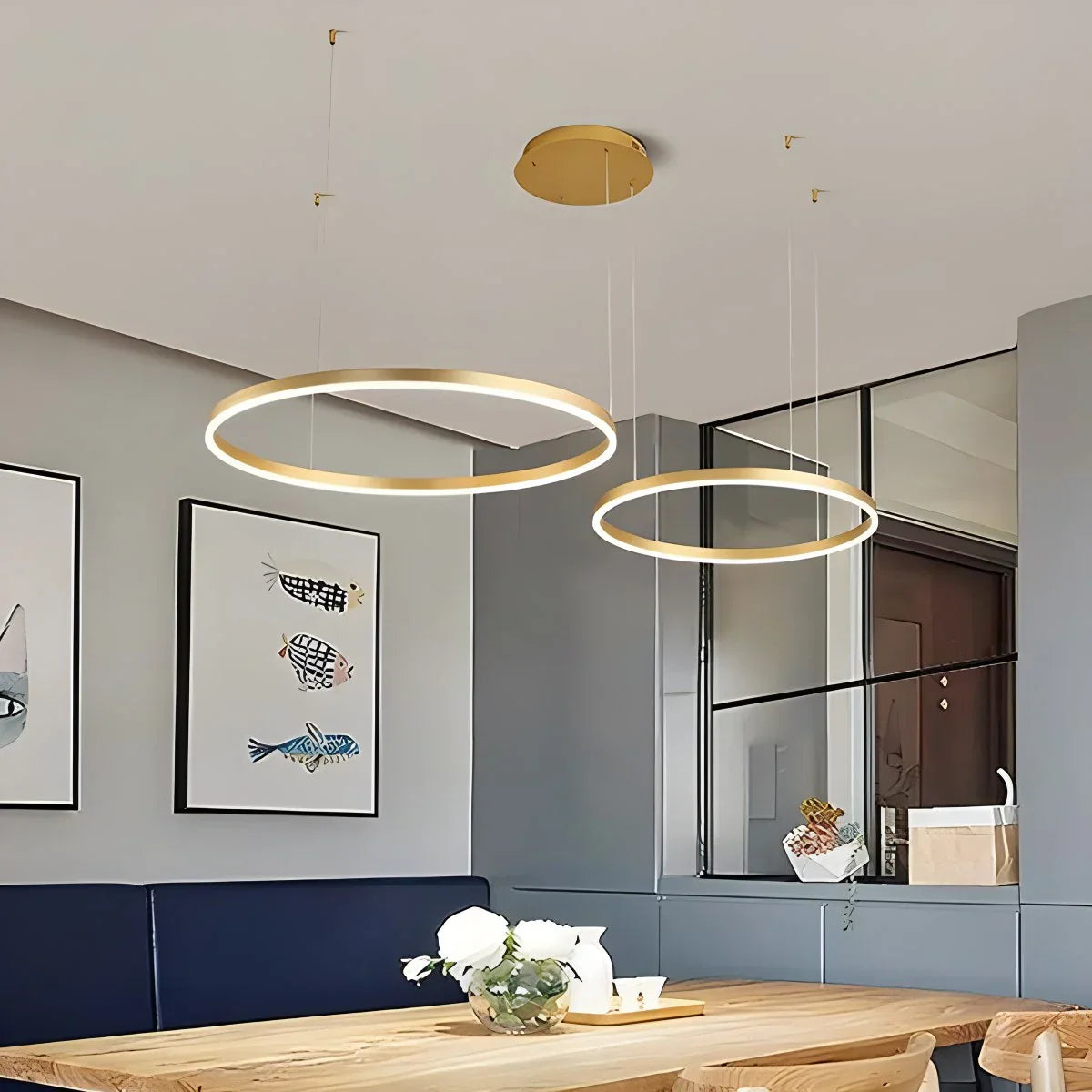 Cirvona Layered Ring Pendant Light