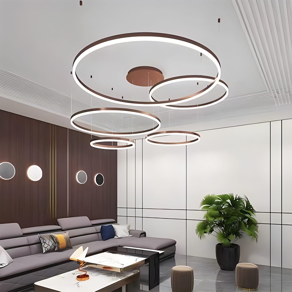 Cirvona Layered Ring Pendant Light