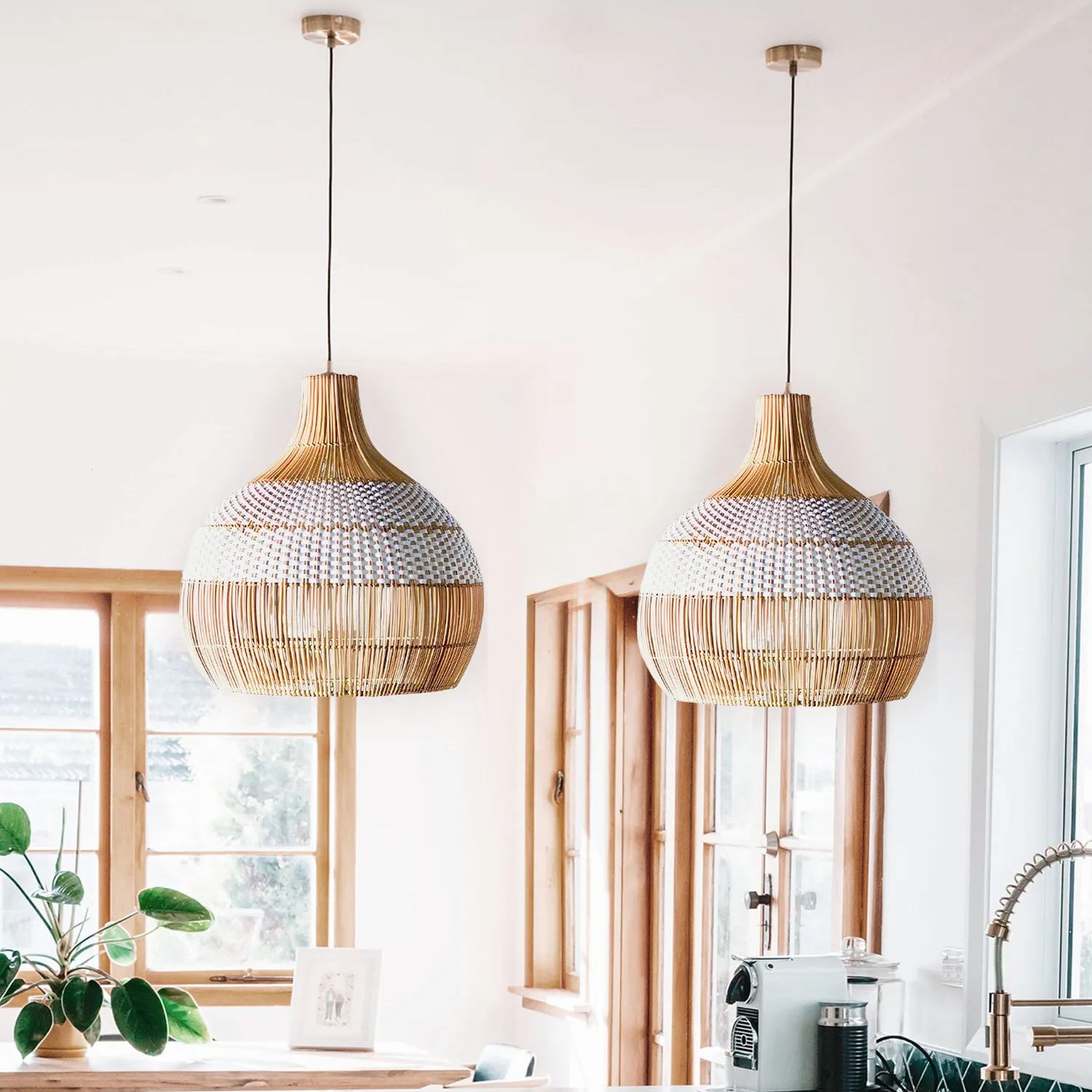 Aveleno Woven Boho Pendant Light