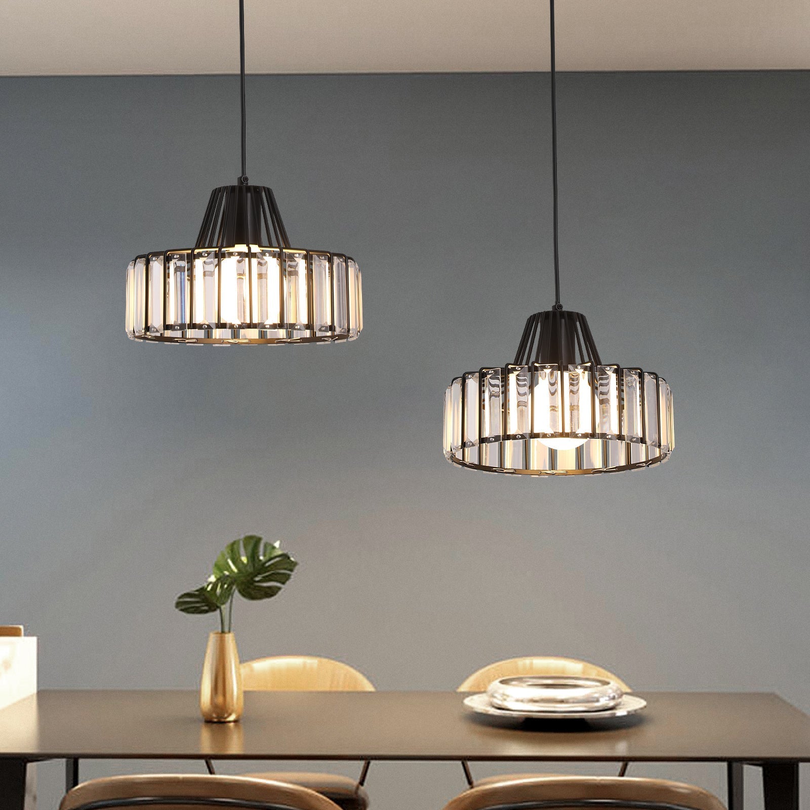 Zaviro Crystal Pendant Light