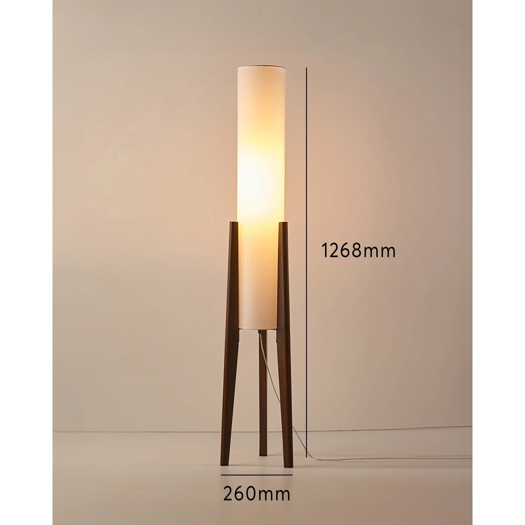 Malero Wooden Floor Lamp