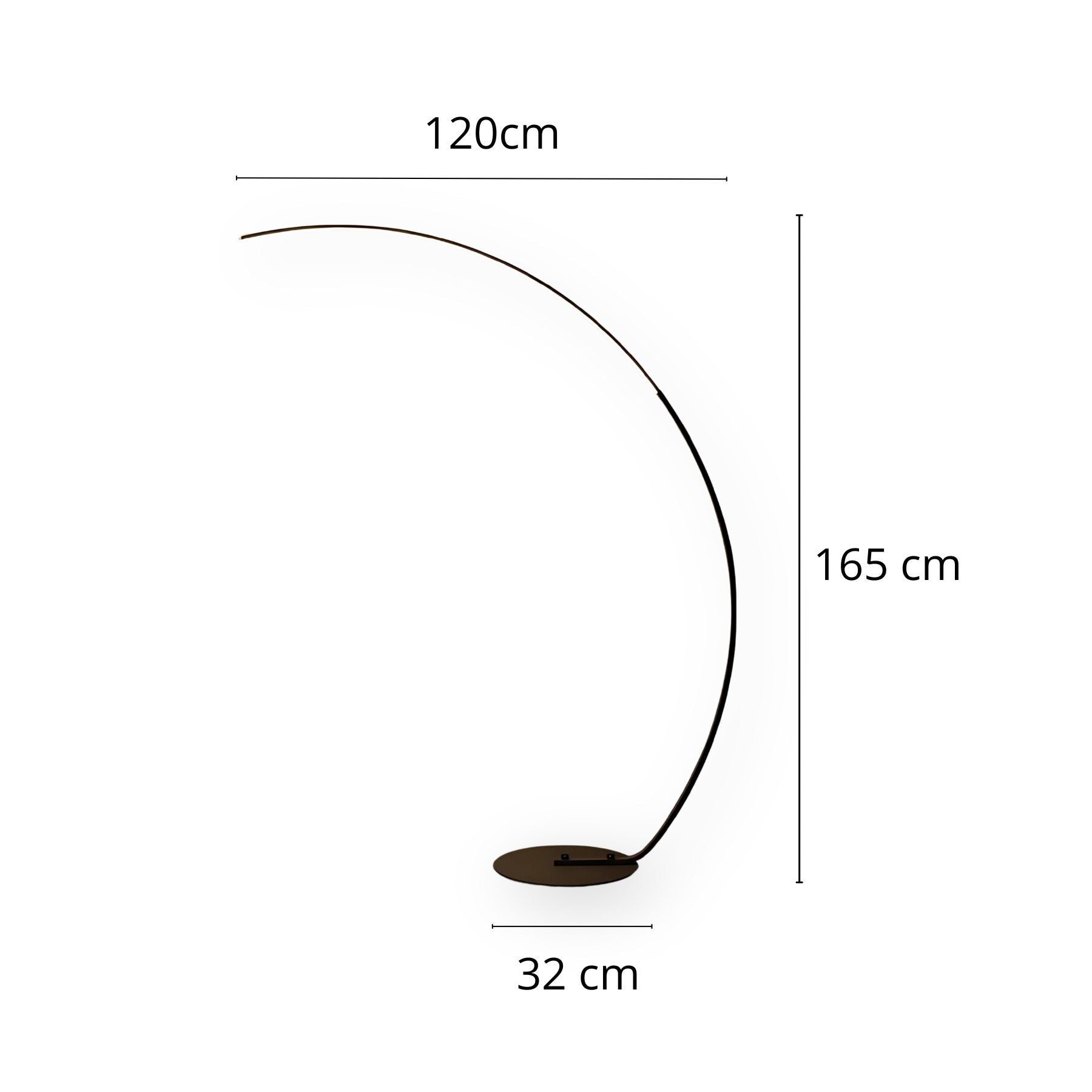 Zolaro Curved Floor Lamp