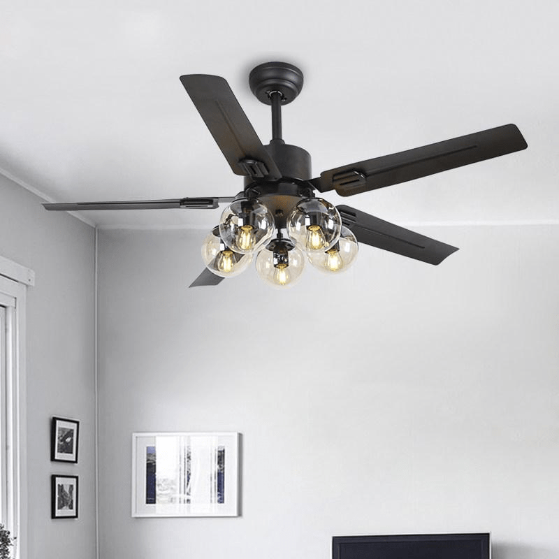 Elvenor Vintage Black Ceiling Fan