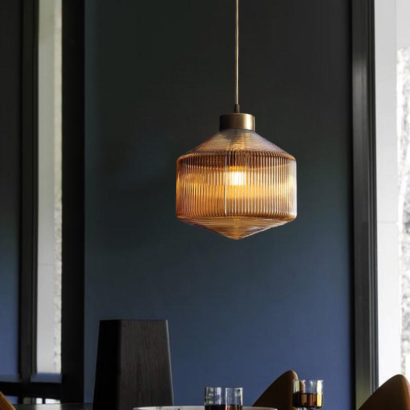 Trovell Ribbed Pendant Light