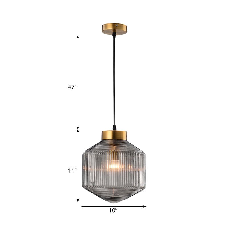 Trovell Ribbed Pendant Light