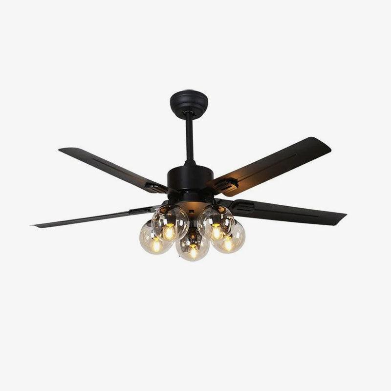 Elvenor Vintage Black Ceiling Fan